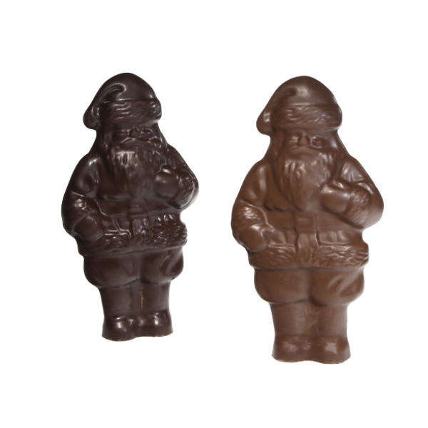 Gourmet Milk and Dark Chocolate Santas in Third Ward
