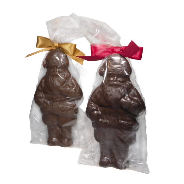 Homemade Chocolate Santa Packaging in Wisconsin